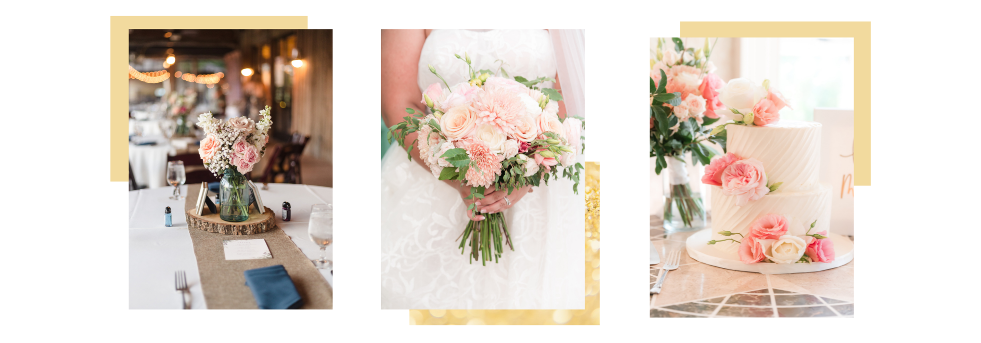 wedding floral collage